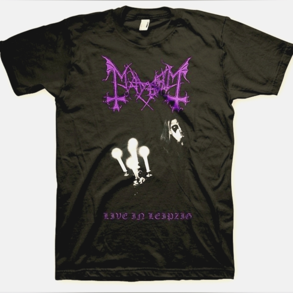Mayhem Live In Leipzieg Black Metal Shirt